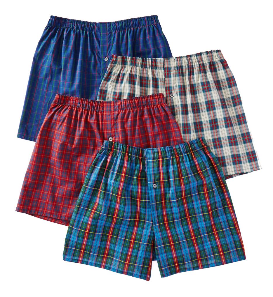 Premium Tartan Woven Boxers - 4 Pack-cs2