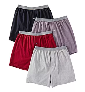 Premium Assorted Knit Boxers - 4 Pack