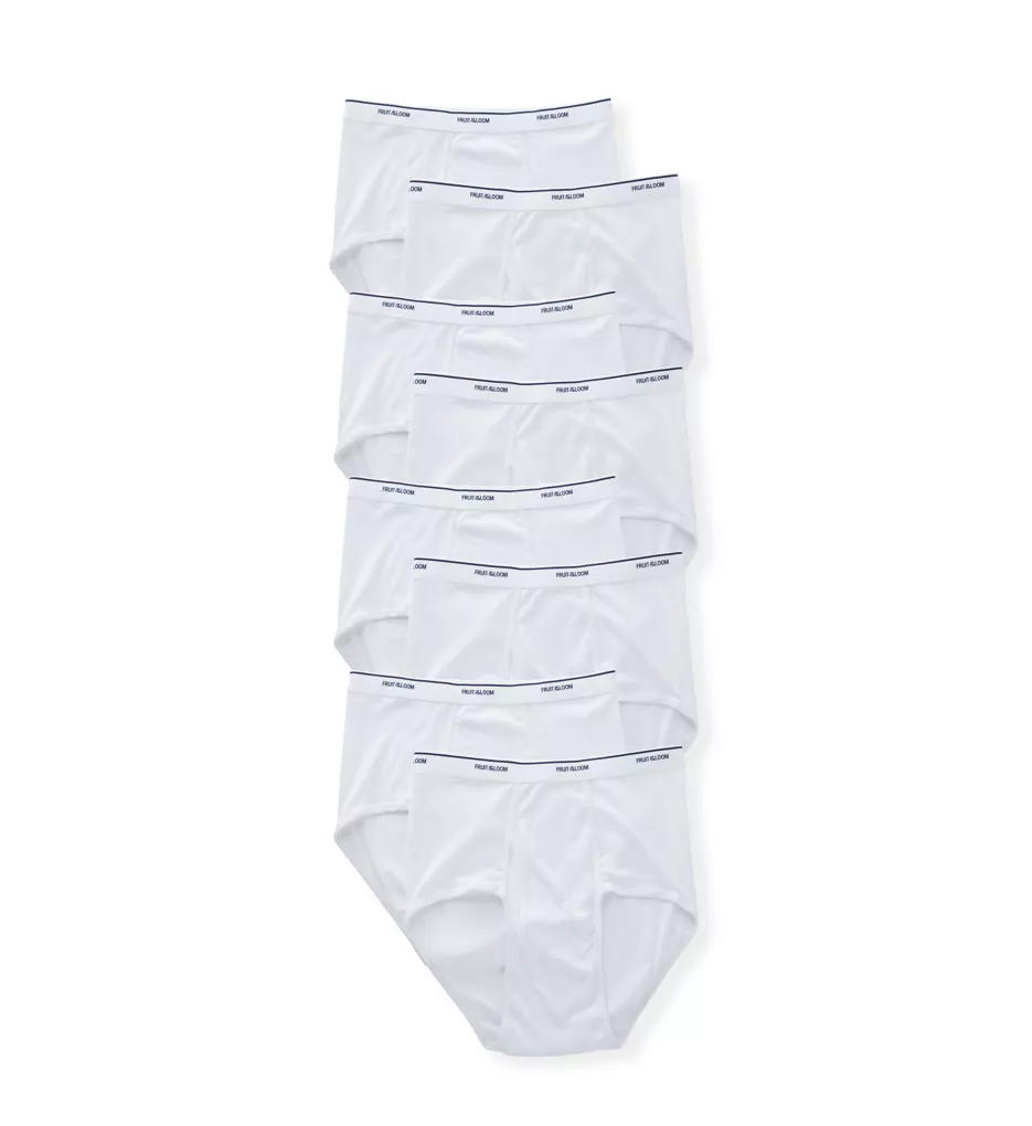 Classic Extended Size Briefs - 8 Pack WHT 2XL