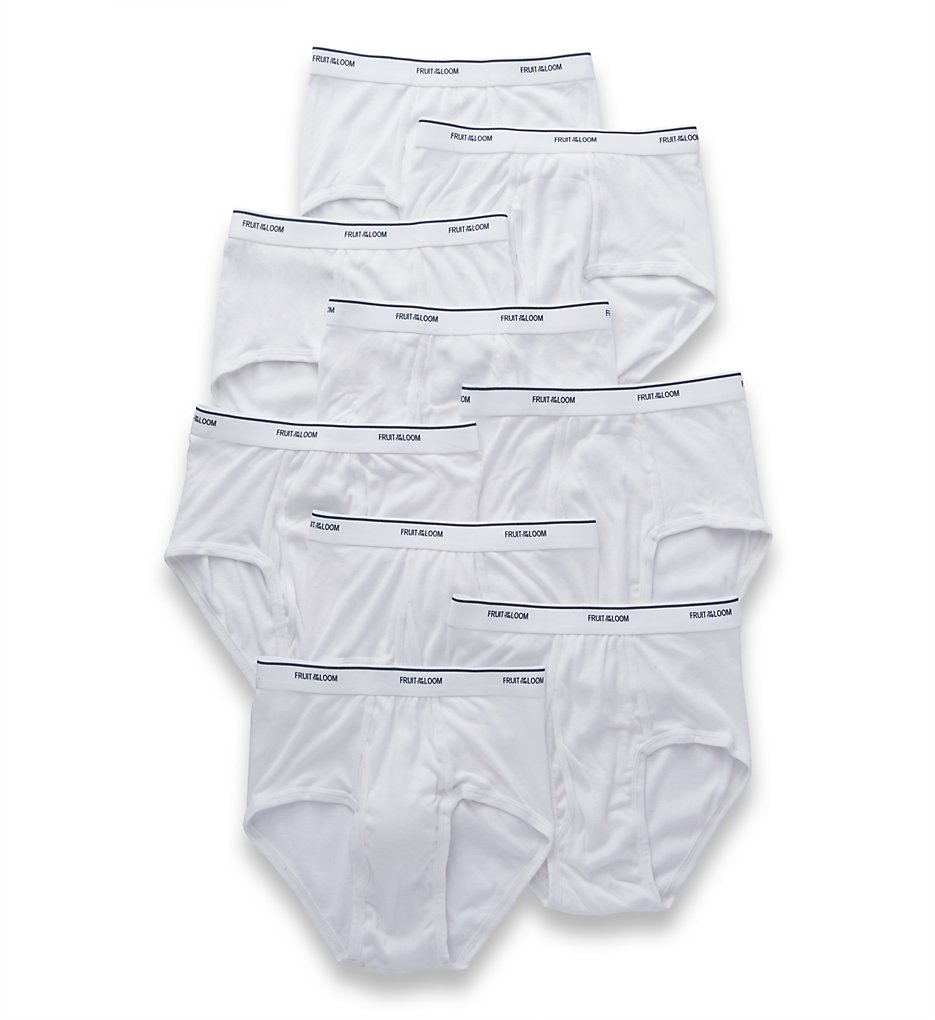 Fruit Of The Loom SV9P760 Super Value Classic White Briefs - 9 Pack (White)