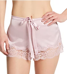 Silk Sleep Short with Lace Light Lilac S