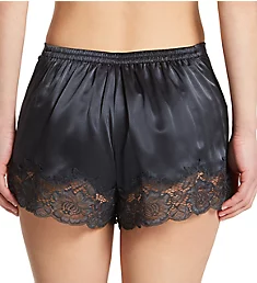 Silk Sleep Short with Lace India Ink L