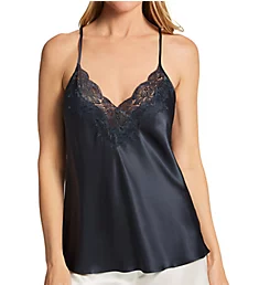 Silk Camisole with Lace India Ink S