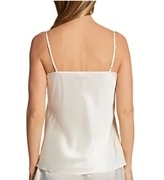 Silk Camisole with Lace Creme Creme 3X