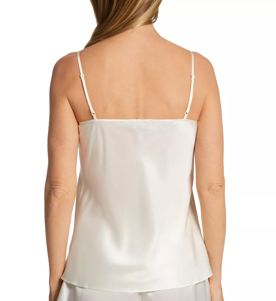 Silk Camisole with Lace Creme Creme 3X