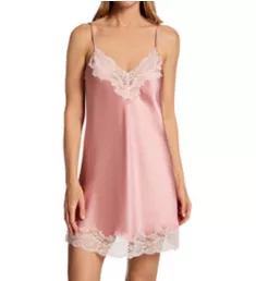 Silk Chemise with Lace Trim Bridal Rose S