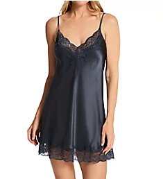 Silk Chemise with Lace Trim