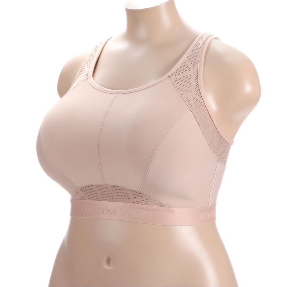 Glamorise No-Sweat Mesh Wire-free Sports Bra - Pink