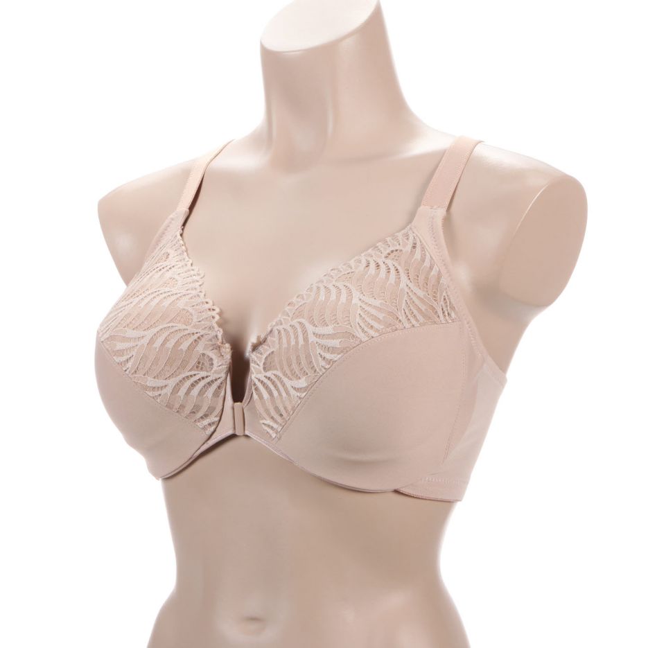 Glamorise Front-Closure T-Back WonderWire Underwire Bra 1246