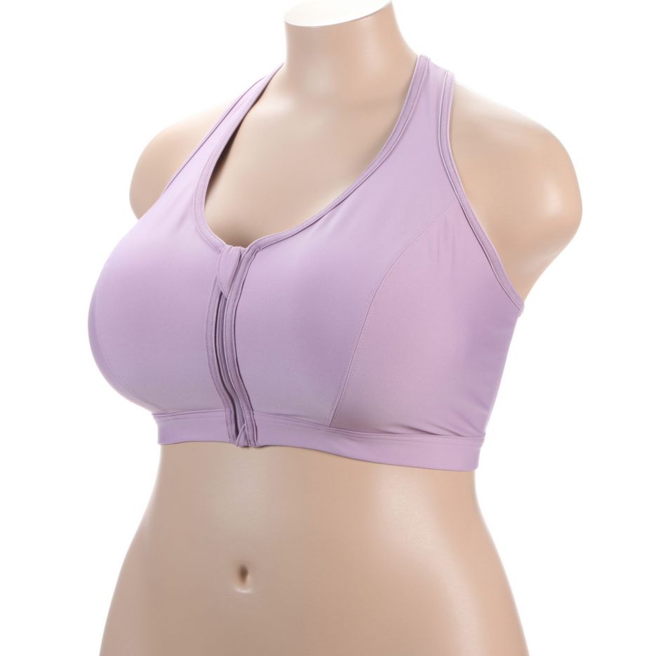 Zip Up Front Close Sports Bra