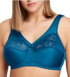 Magic Lift Full Figure Wireless Support Bra Dark Teal 36B