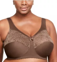 Magic Lift Full Figure Wireless Support Bra Mocha 40B