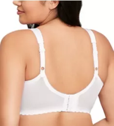 Magic Lift Full Figure Wireless Support Bra White 36B