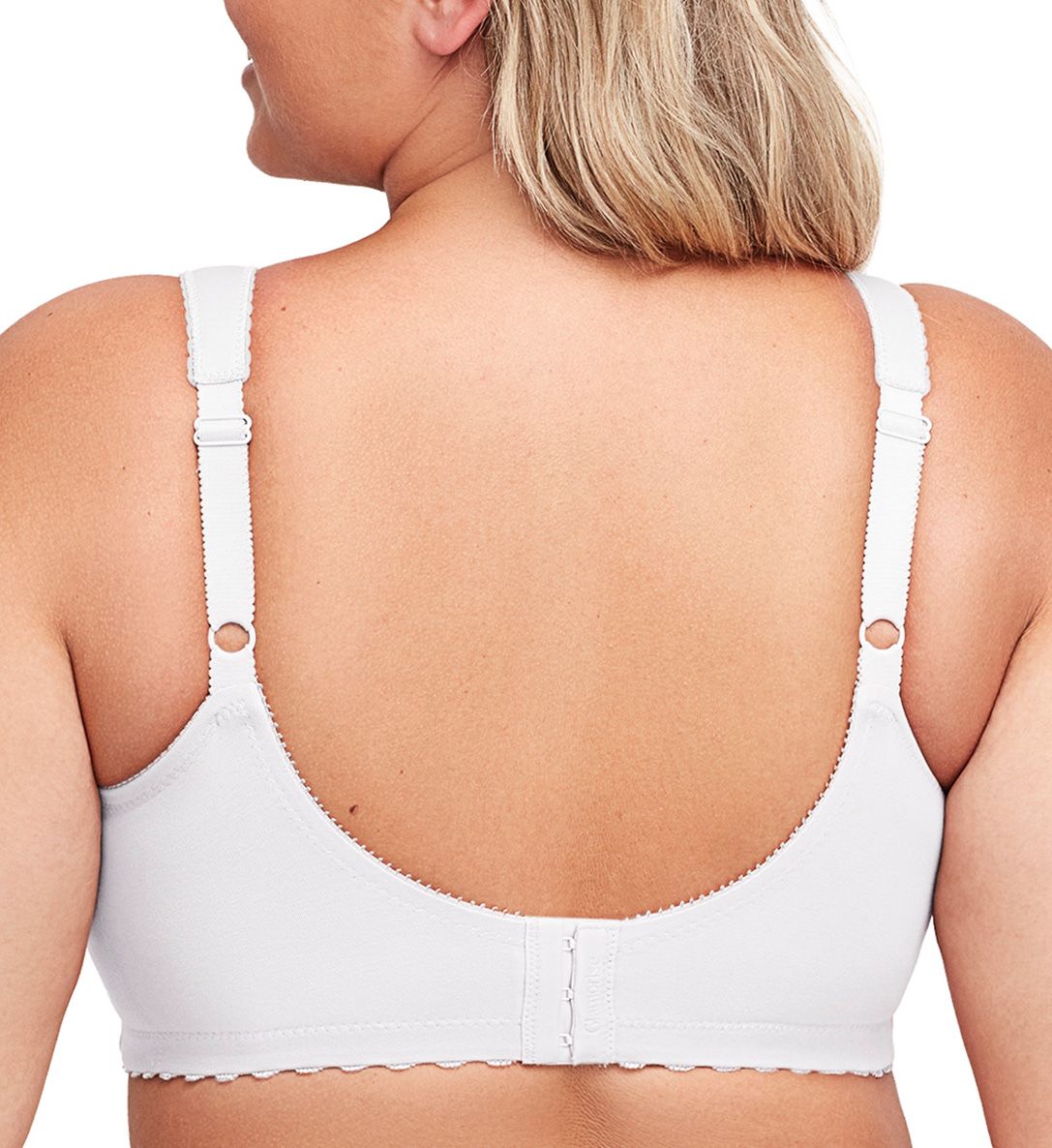 Glamorise Magic Lift Cotton Full Figure Wireless Support Bra White 38J  - Image 2