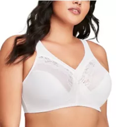 Magic Lift Full Figure Minimizer Bra White 36C