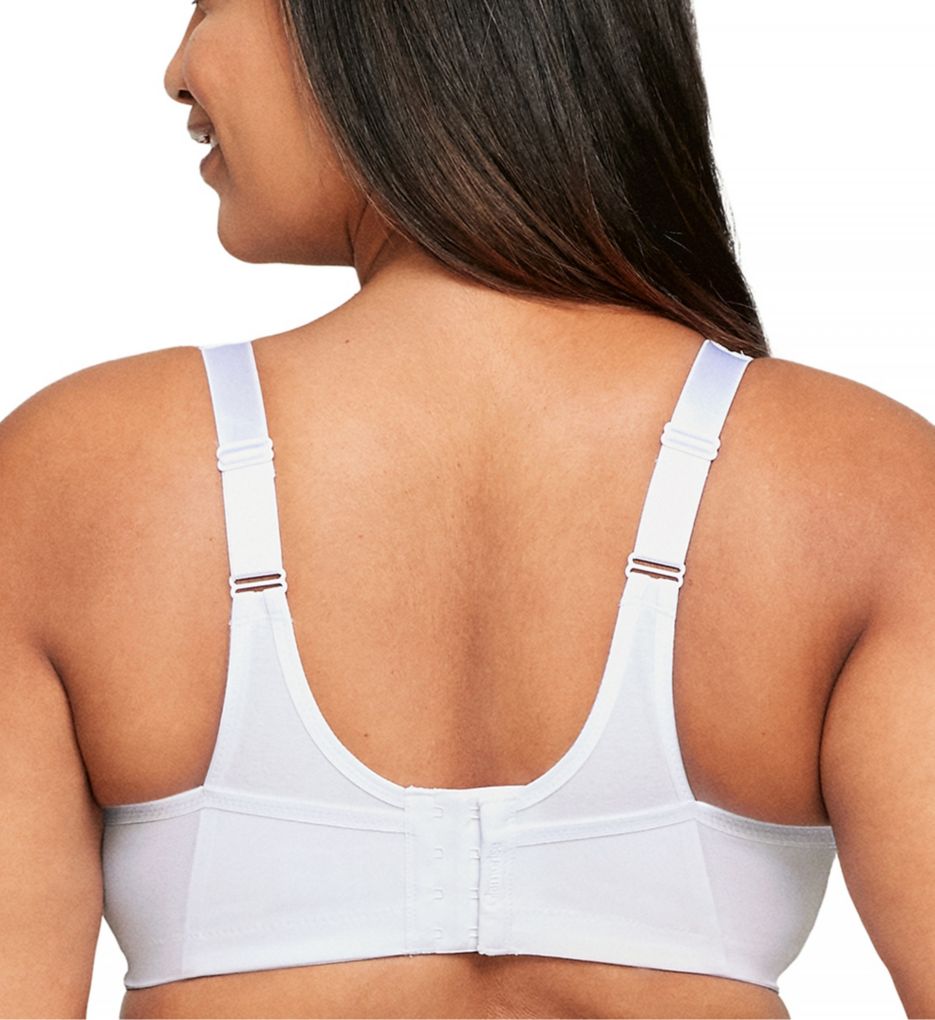 Glamorise Magic Lift Active Support Bra White 50F  - Image 2