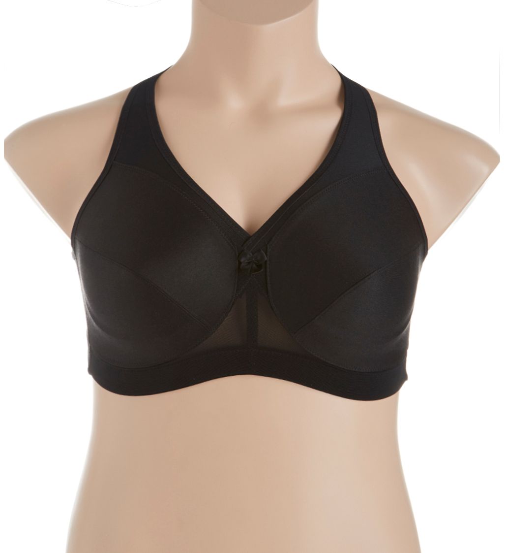 Glamorise Magic Lift Active Support Bra Black 46K  - Image 1