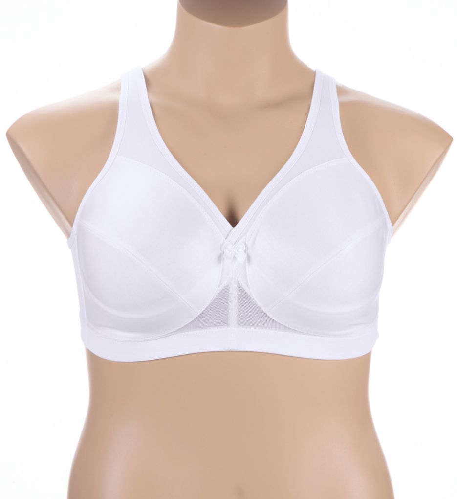 Glamorise Magic Lift Active Support Bra White 50F  - Image 1