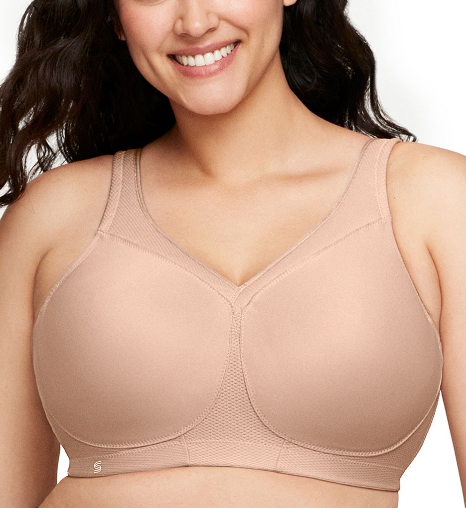 48F Glamorise The Ultimate Full Figure Soft Cup Wireless Sports Bra 1006