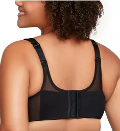 The Ultimate Full Figure Soft Cup Sports Bra Black 34J