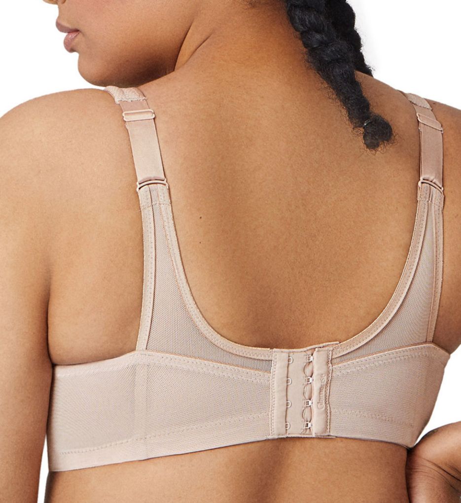 Glamorise The Ultimate Full Figure Soft Cup Sports Bra Cafe 42C  - Image 2