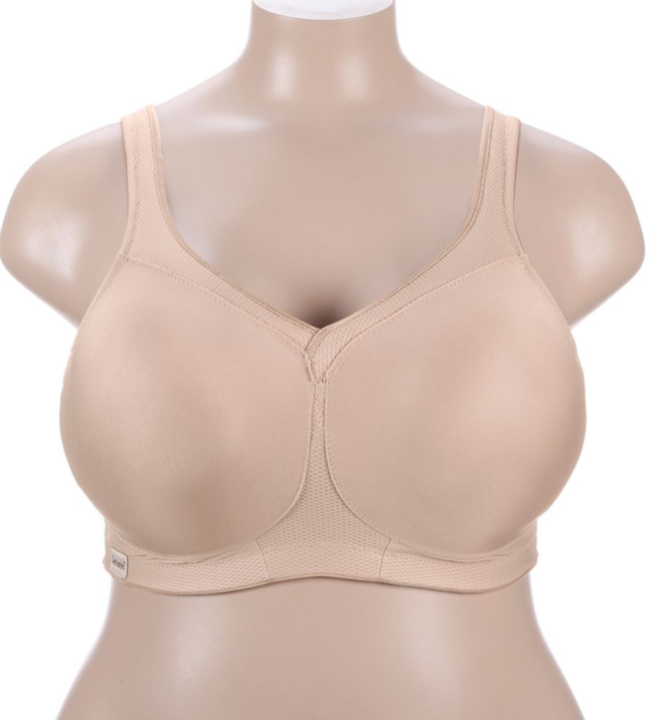 Glamorise The Ultimate Full Figure Soft Cup Sports Bra Cafe 42C  - Image 1
