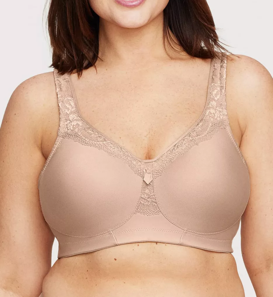 Glamorise Womens Magiclift Original Support Wirefree Bra 1000 Mocha 48h :  Target