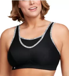 No Bounce Cami Sports Bra Black w/ Logo 46H