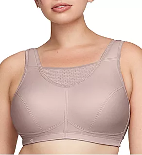 Elite Performance Medium Impact Cami Sports Bra Rose Tan 34C