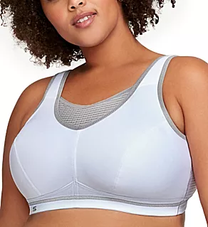 Elite Performance Medium Impact Cami Sports Bra White/Gray 34C