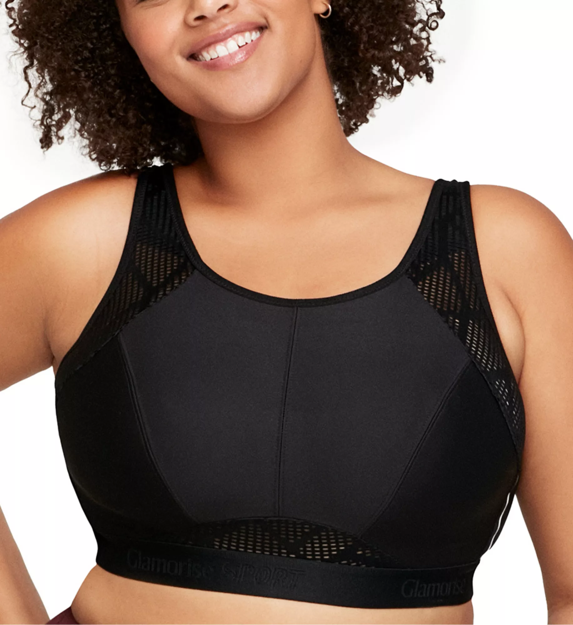Glamorise No-Bounce Camisole Wire-Free Sports Bra - Cafe – Big Girls