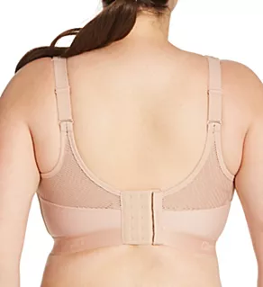 No Sweat Mesh Ventilated Wire Free Sports Bra Cafe 36D