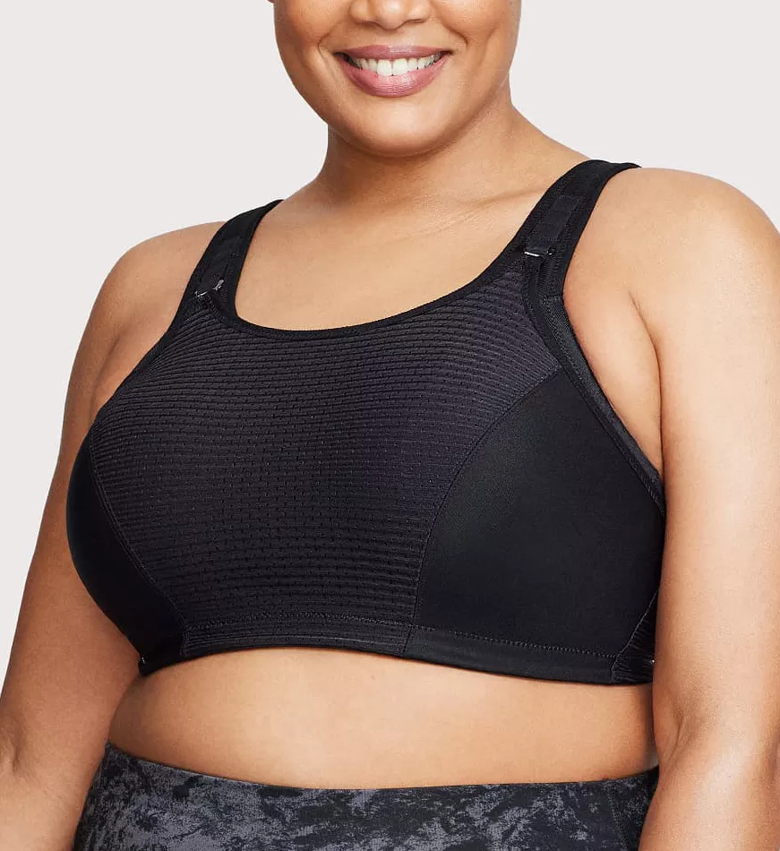 Women's Curvy Couture 1247 Ultimate Fit No Bounce Underwire Sports Bra  (Heather Grey 34G) 
