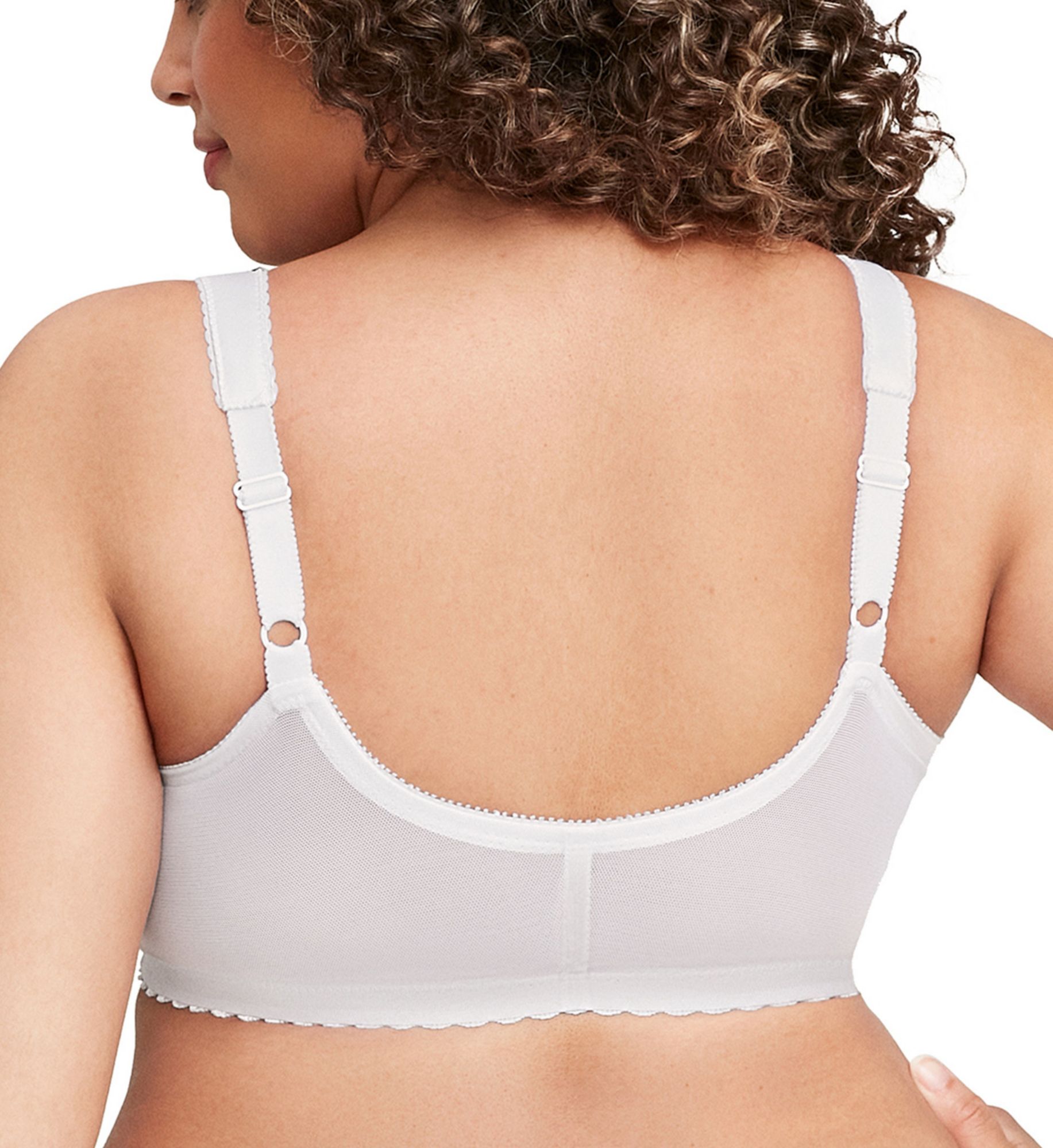 Glamorise Magic Lift Full Figure Front Hook Bra White 42F  - Image 2