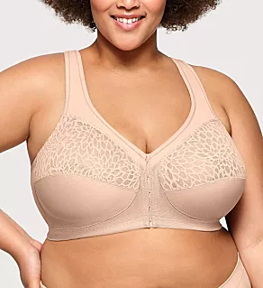 Magic Lift Front Closure Racerback Bra Cafe 42B