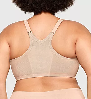 Magic Lift Front Closure Racerback Bra Cafe 42B