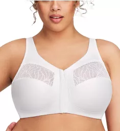 Magic Lift Natural Shape Front-Close Support Bra White 38B