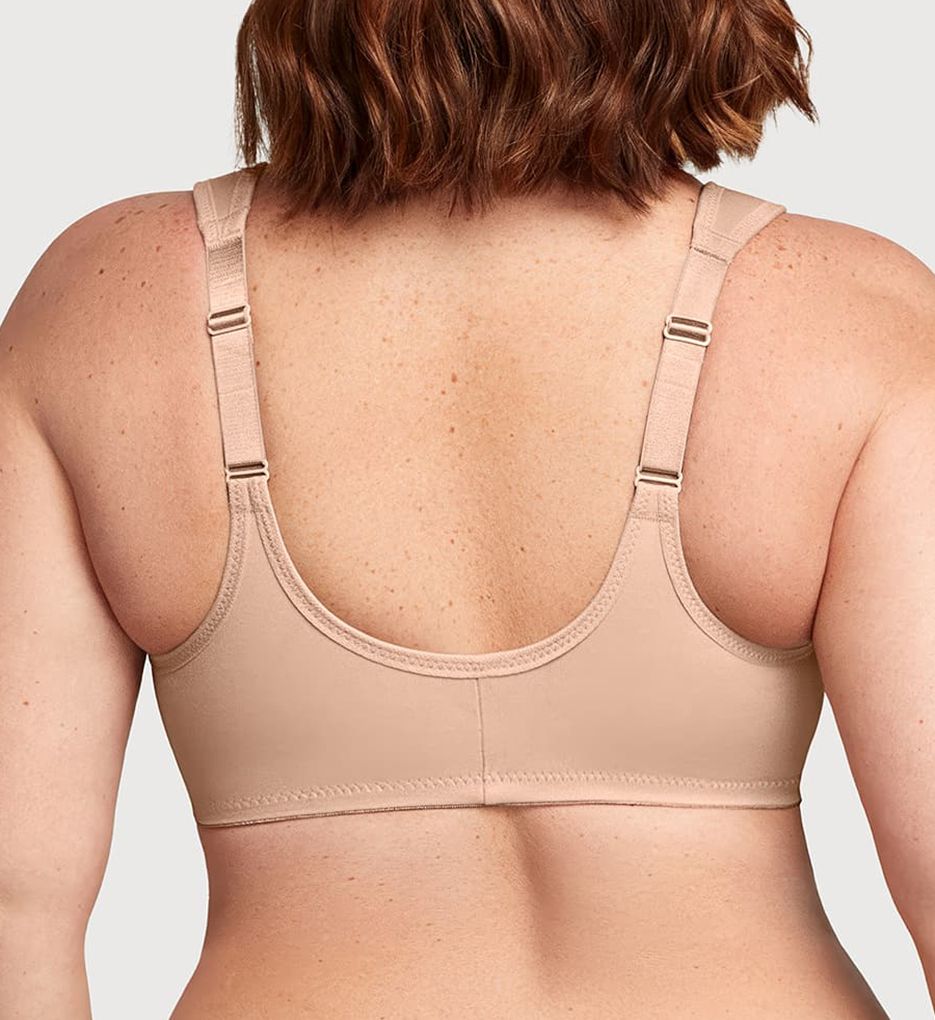 Glamorise Wonderwire Front Closure Bra Cafe Print 34G  - Image 2