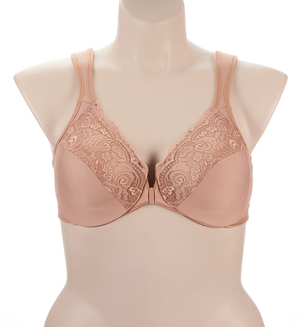 Glamorise Wonderwire Front Closure Bra Cappuccino 34G  - Image 1