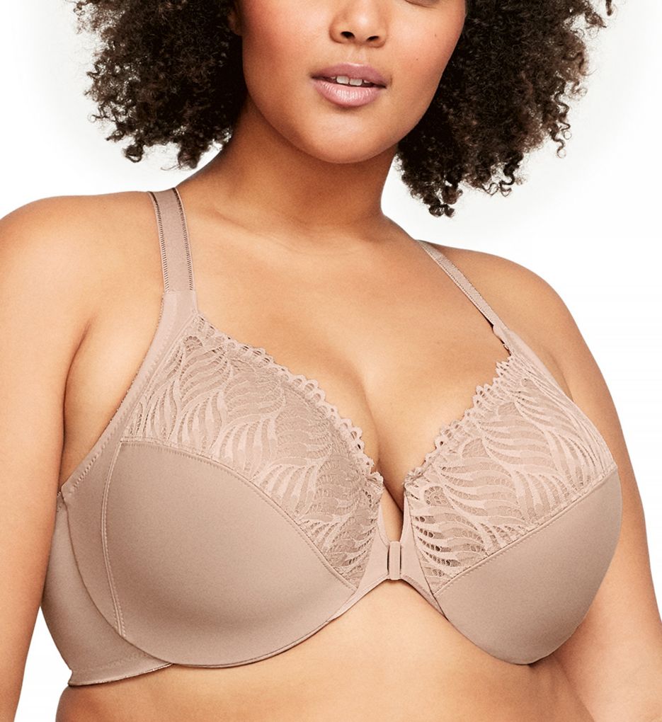 Women's Glamorise 1908 Complete Comfort Cotton T-Back Bra (Cafe 36