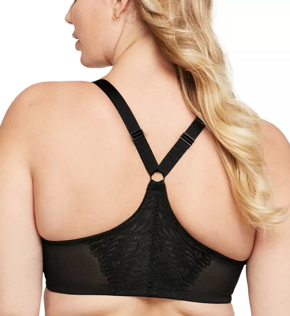 Bramour Tribeca Back Close Underwire Bra Black 42C by Glamorise