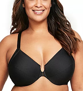 Front Close Back Smoothing Wonderwire Bra Black 36C