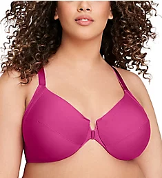 Front Close Back Smoothing Wonderwire Bra Berry 34C