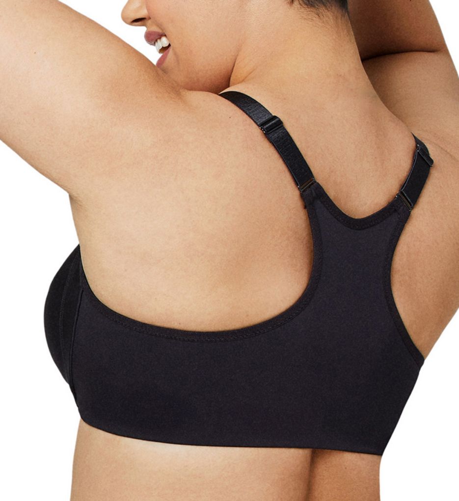 Glamorise Front Close Back Smoothing Wonderwire Bra Black 46DD  - Image 2
