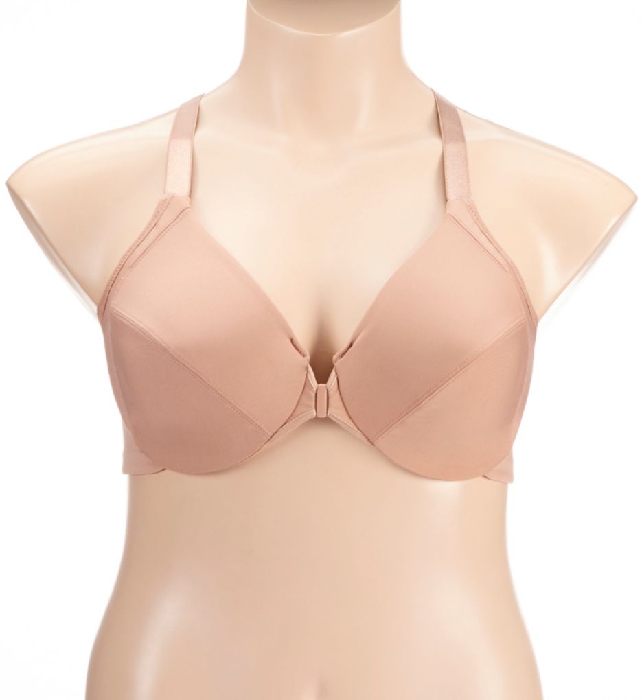 Front Close Back Smoothing Wonderwire Bra Apricot 42G by Glamorise