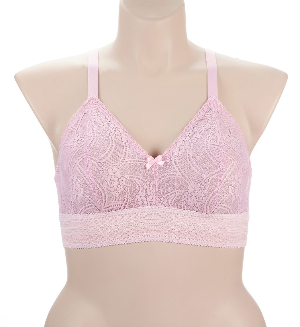 Glamorise Bramour Gramercy Luxe Lace Bralette Mauve 34D  - Image 1