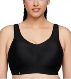 Underwire High Impact Sports Bra Black 36B