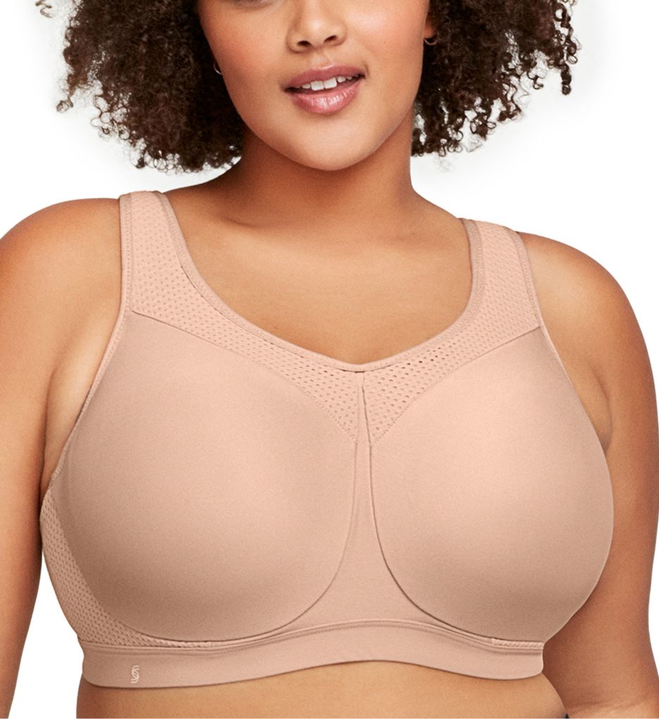 Glamorise Sport Nude High Impact Underwire Full Coverage Bra UK