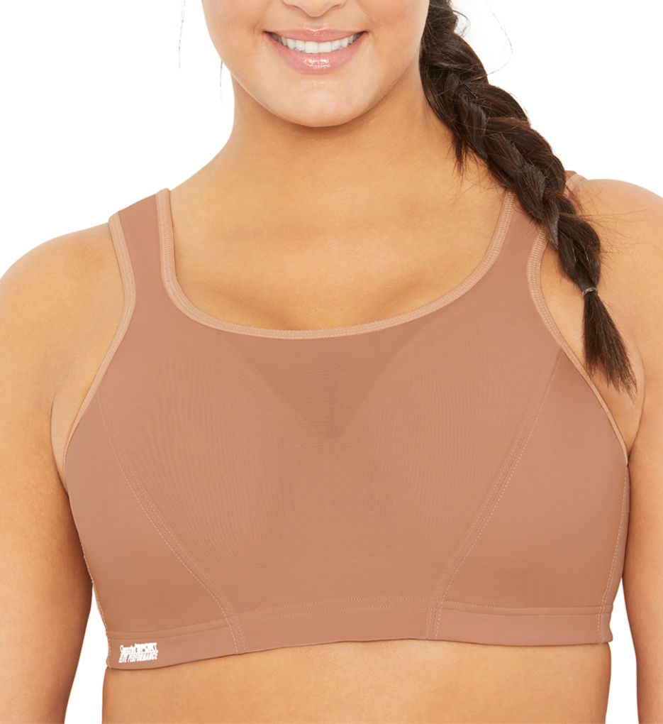 High Impact Cami Underwire Sports Bra Cappuccino 44C by Glamorise