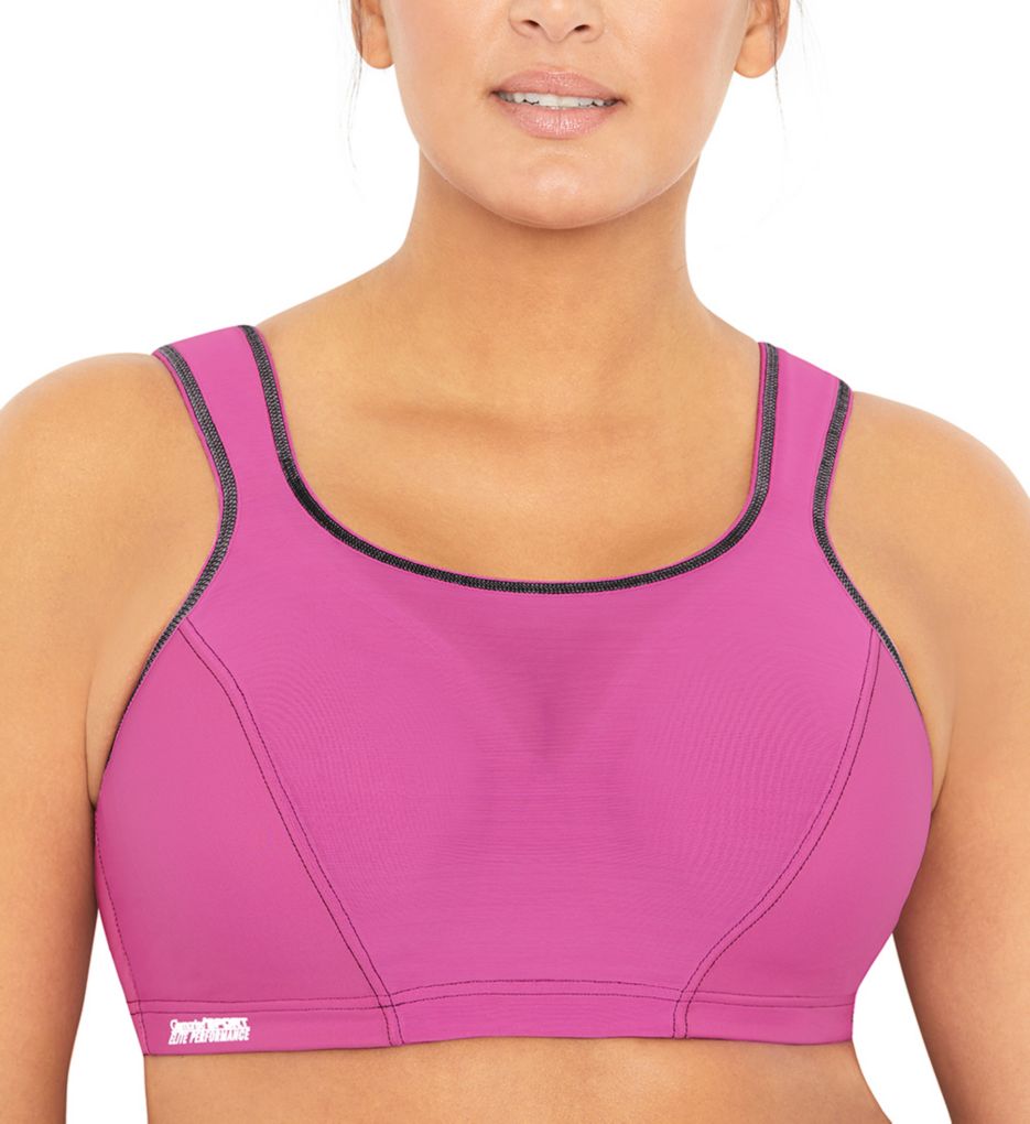 Glamorise (2325470): Glamorise 9160 High Impact Cami Underwire Sports Bra (Rose 34D)